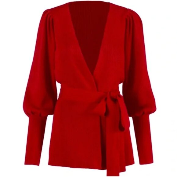 CABI NWT Caberet Cardigan in Moulin Rouge Red - Picture 3 of 12